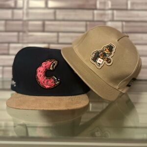 Novelty caps. Worn once, like new. Cleaned and sanitized. Lot of 2.